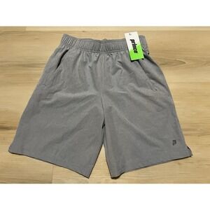 NWT PRINCE Match 9" Woven‎ Shorts 2.0 2-Way Stretch Heather Gray Men's SMALL